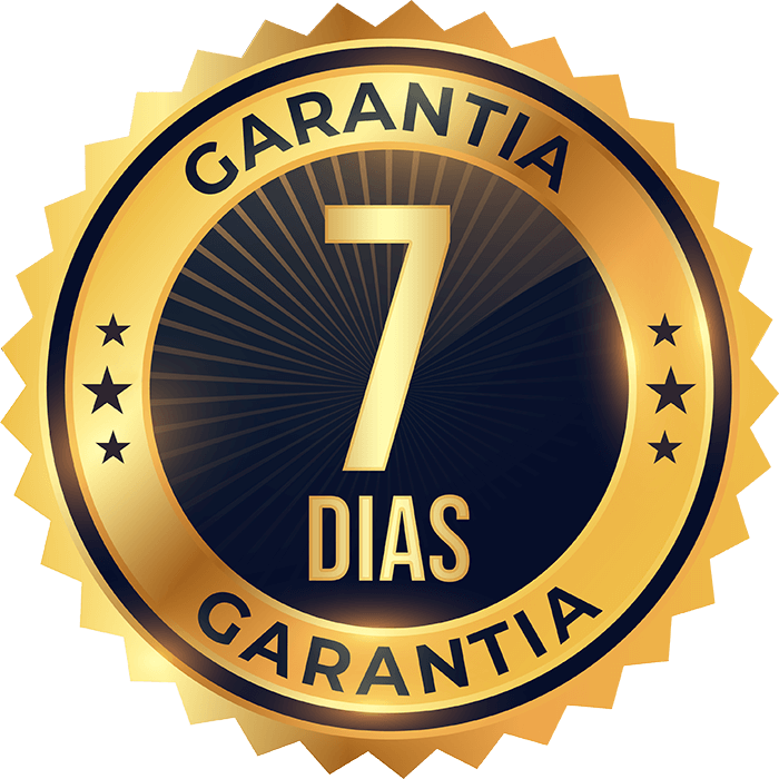 Selo dourado de 7 dias de garantia